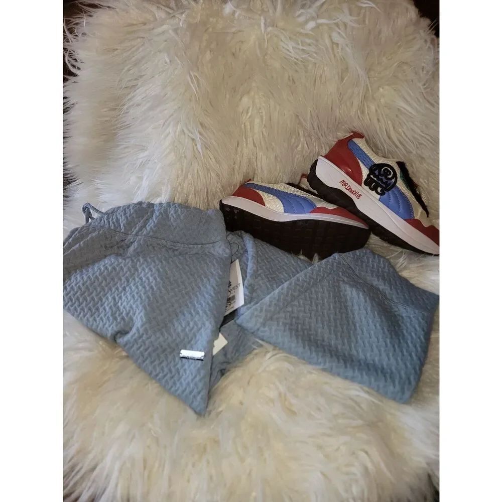 🆕️🏃♀️Nine West Waffle Accent Joggers, Blue , Sz 1X, 2X, 3X